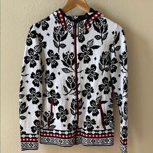Newland Sport and Lifestyle Black, White Floral Jacket Size L